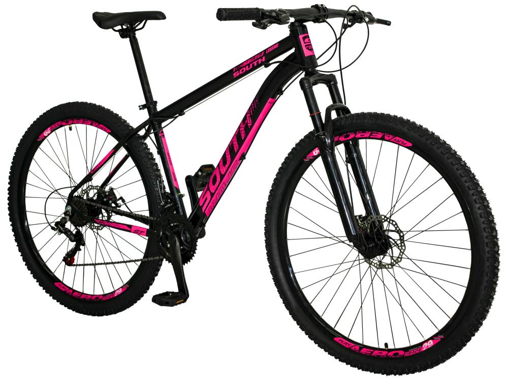 Imagem 1 do produto Bicicleta Aro 29 South Bike Storm 21 Marchas Preto/Rosa