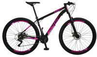 Imagem Imagem 2 em  miniatura do produto Bicicleta Aro 29 South Bike Storm 21 Marchas Preto/Rosa