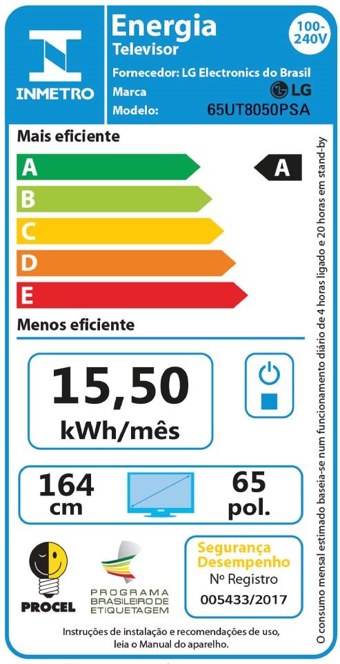 Última imagem em  miniatura do produto Smart TV Ultra HD 65″ LG 65UT8050PSA