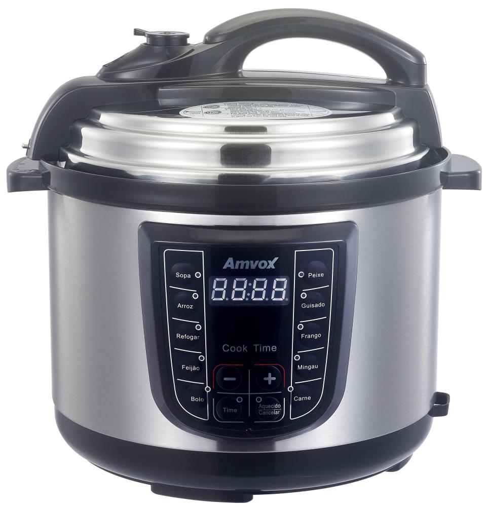 Imagem 1 do produto Panela Elétrica de Pressão Amvox APS050 5 Litros Inox 110V