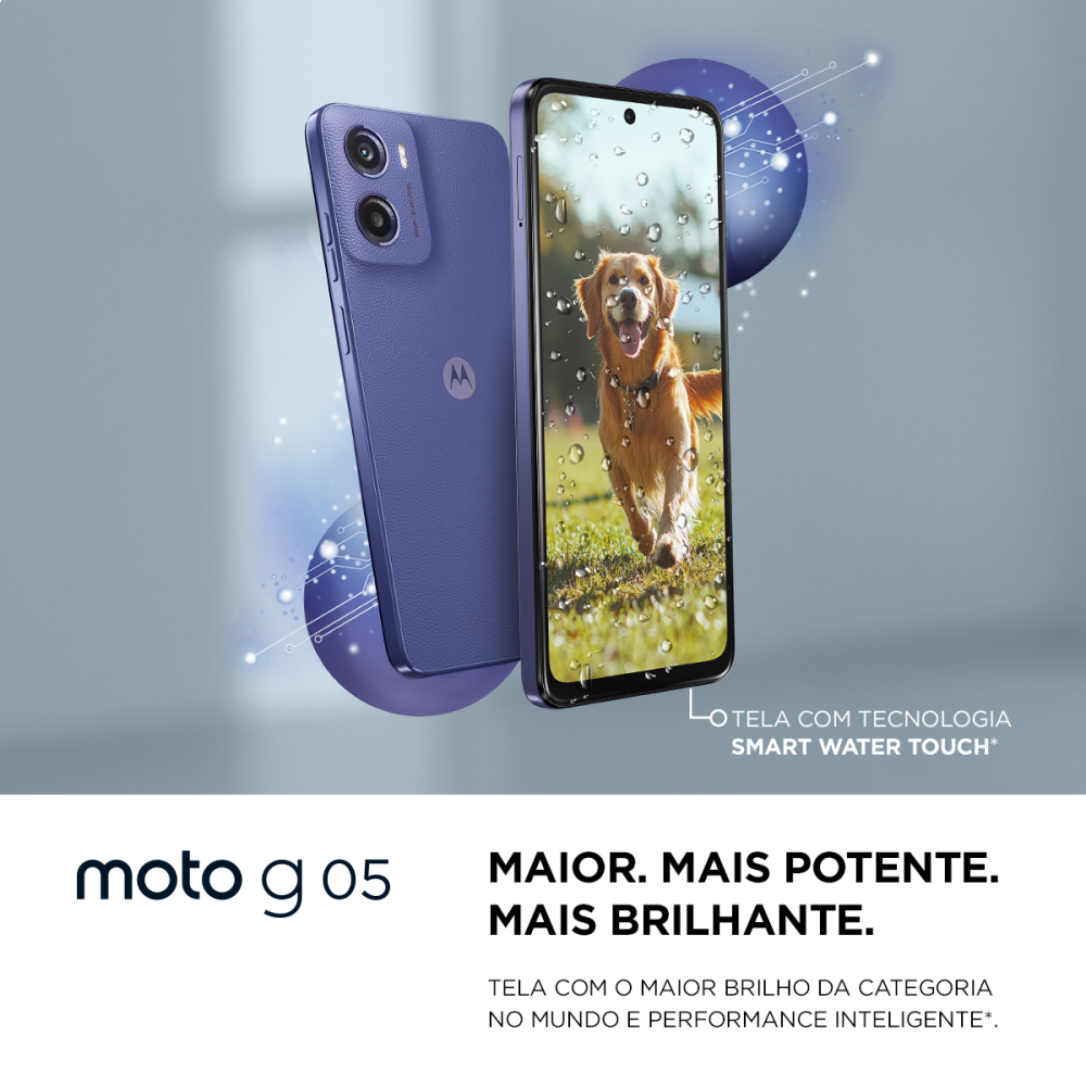 Última imagem em  miniatura do produto Smartphone Motorola Moto G05 128GB 6.7″ Violeta