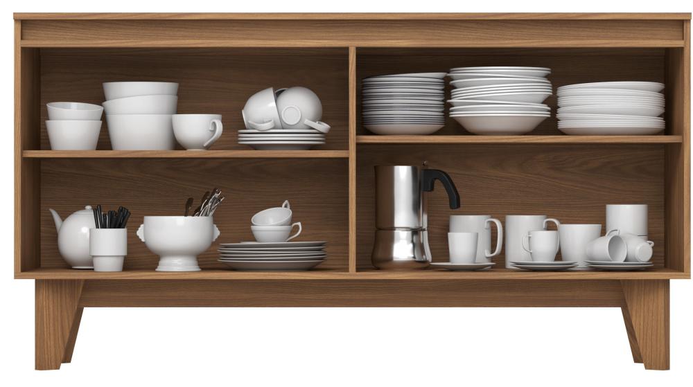 Imagem 2 do produto Balcão Buffet Henn Quartzo 4 Portas Nature/Off White