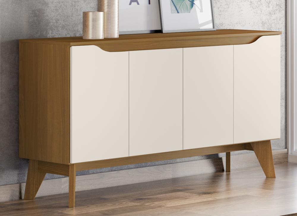 Imagem 3 do produto Balcão Buffet Henn Quartzo 4 Portas Nature/Off White