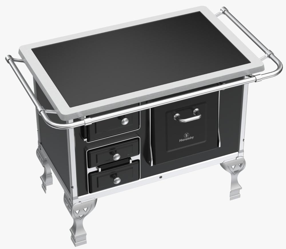 Imagem 2 do produto Fogão a Lenha N2 Marumby Vitrocerâmico Preto