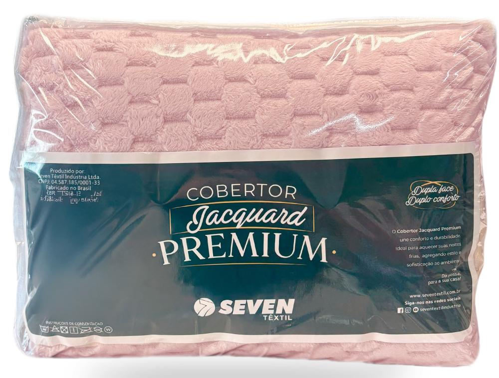 Imagem 4 do produto Cobertor Casal Seven Jacquard Rosa