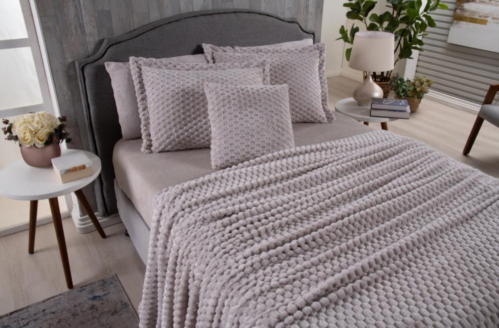 Imagem 1 do produto Cobertor Queen Seven Jacquard Cinza