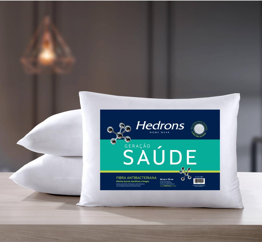 Imagem 1 do produto Travesseiro 50X70cm Hedrons Geração Saúde Branco