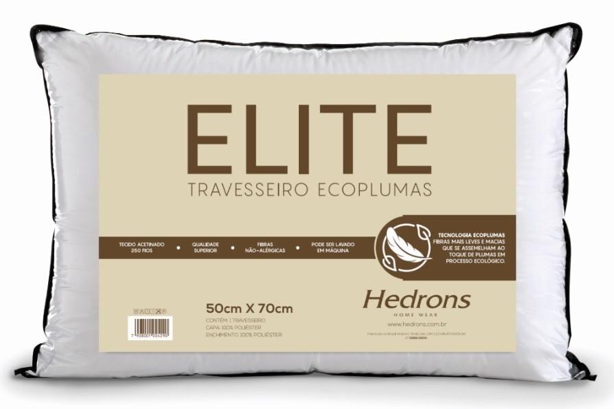 Imagem 1 do produto Travesseiro 50X70cm Hedrons Elite Branco