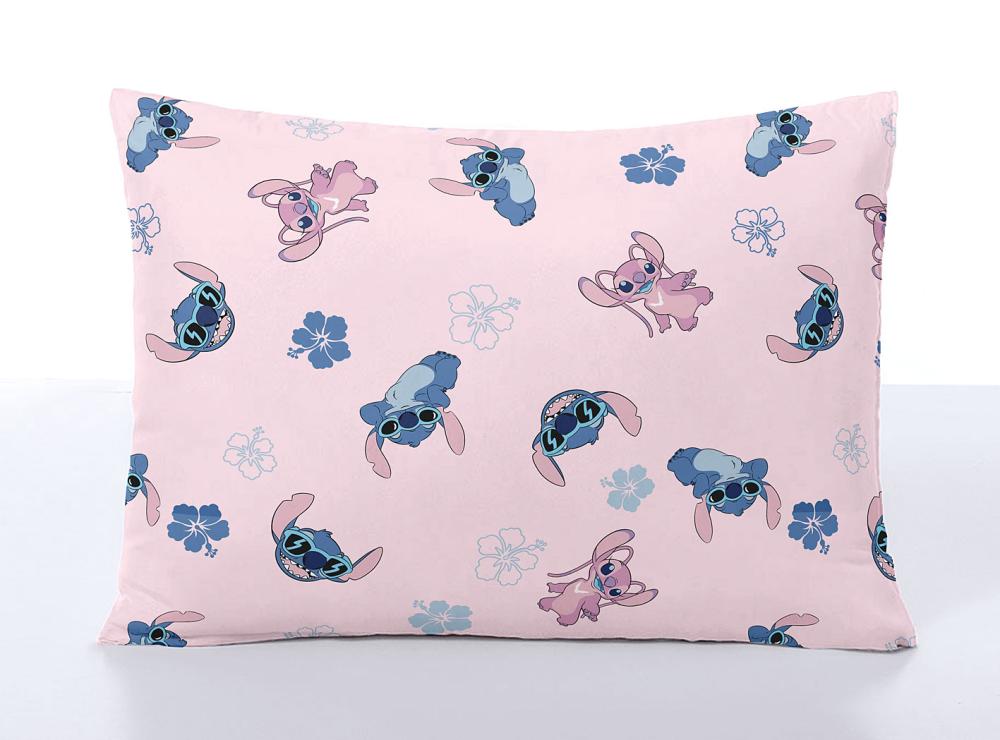 Imagem 1 do produto Travesseiro 45X65cm Hedrons Disney Rotativo Stitch Rosa