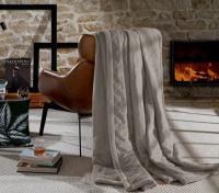 Imagem ilustrativa sobre o produto Cobertor Queen Hedrons Ultraplush Taupe