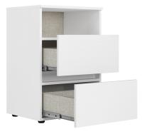 Imagem Imagem 2 em  miniatura do produto Mesa de Cabeceira THB Condessa 2 Gavetas Branco