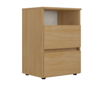 Imagem ilustrativa sobre o produto Mesa de Cabeceira THB Condessa 2 Gavetas Nogal