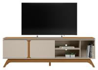 Imagem Imagem 1 em  miniatura do produto Rack Linea Istambul Até 70″ Nature/Off White