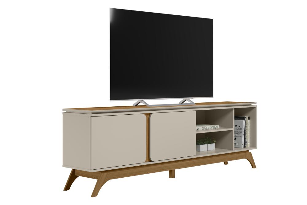 Imagem 2 do produto Rack Linea Istambul Até 70″ Nature/Off White