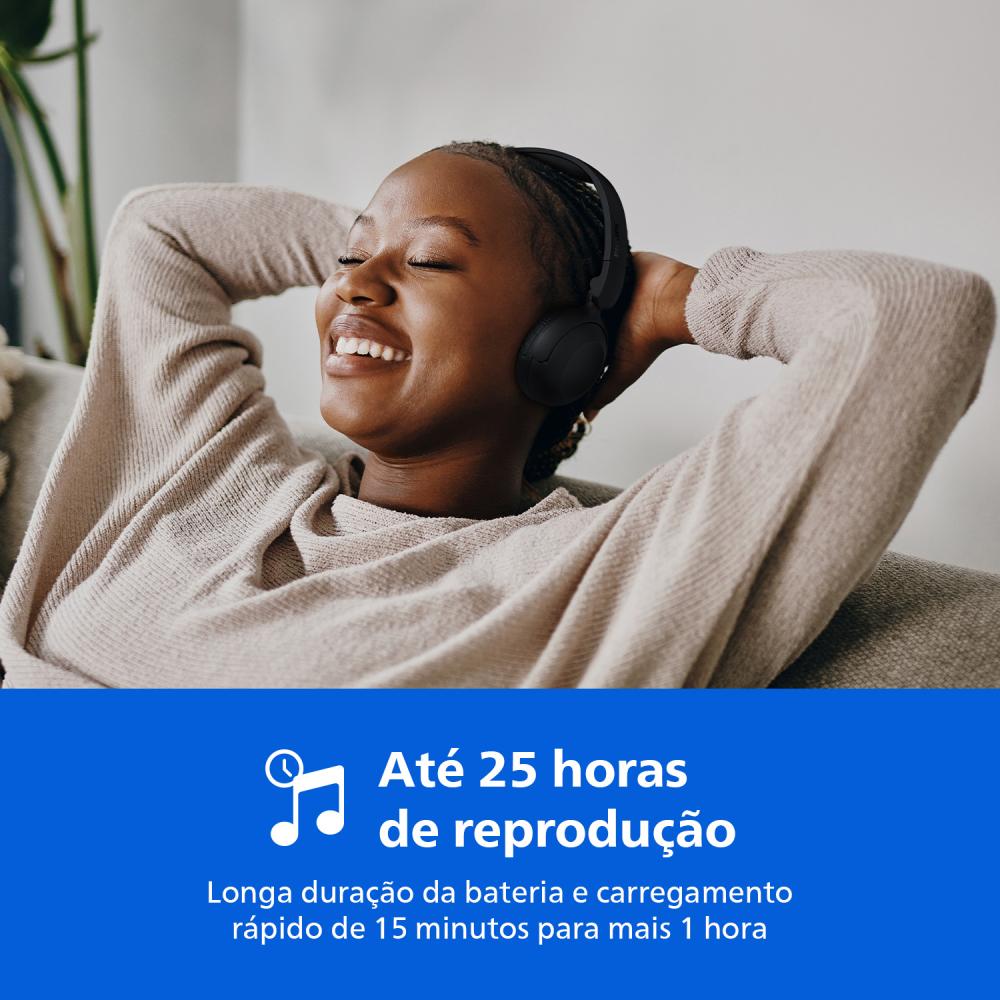 Última imagem em  miniatura do produto Fone de Ouvido Philips TAH2209BK Preto