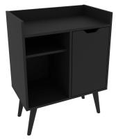 Imagem ilustrativa sobre o produto Balcão Buffet Técno Mobili Café 1 Porta Preto