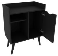 Imagem ilustrativa sobre o produto Balcão Buffet Técno Mobili Café 1 Porta Preto