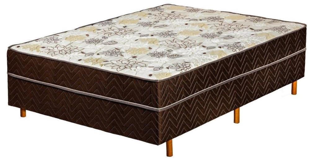 Imagem 1 do produto Cama Box Conjugado Casal Espuma 138 cm Serflex Viena Marrom