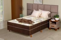 Imagem Imagem 2 em  miniatura do produto Cama Box Conjugado Casal Espuma 138 cm Serflex Viena Marrom