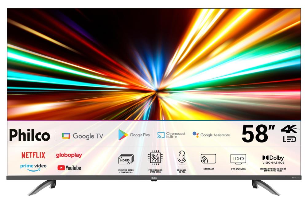 Imagem 1 do produto Smart TV LED 4K UHD 58″ Philco P58KGA