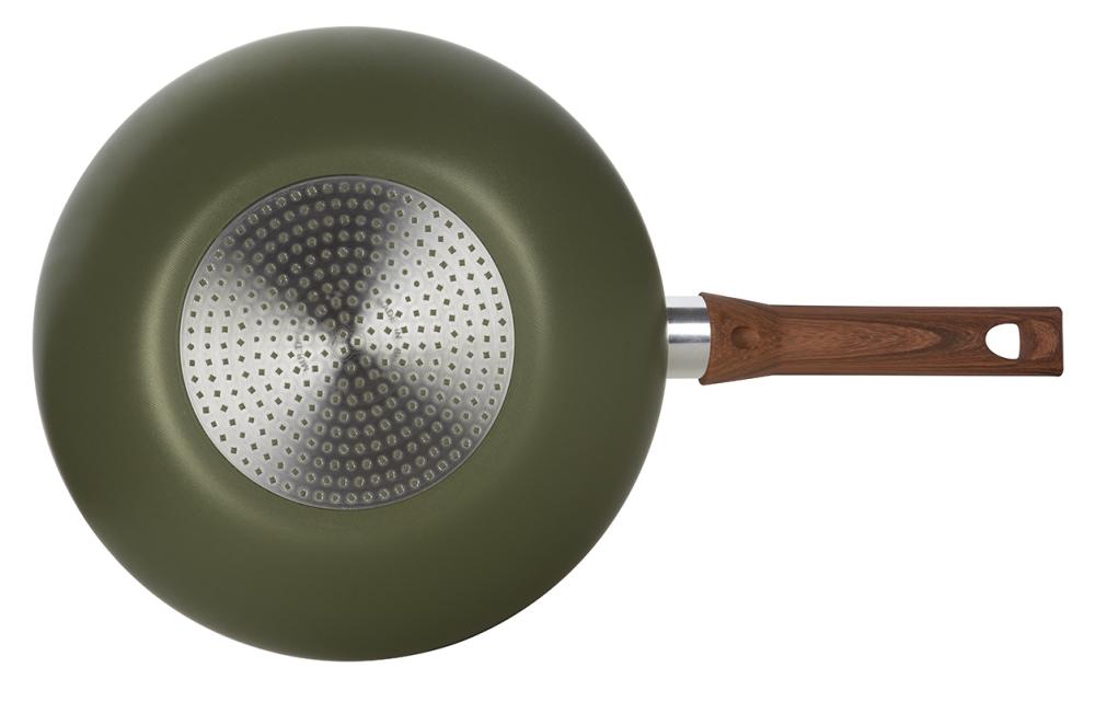 Imagem 4 do produto Panela Wok Revestimento Cerâmico Multiflon Eté 28 cm 4,3 Litros Verde