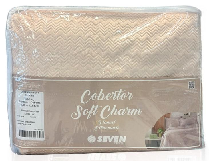 Imagem 4 do produto Cobertor Casal Seven Soft Charm Off White