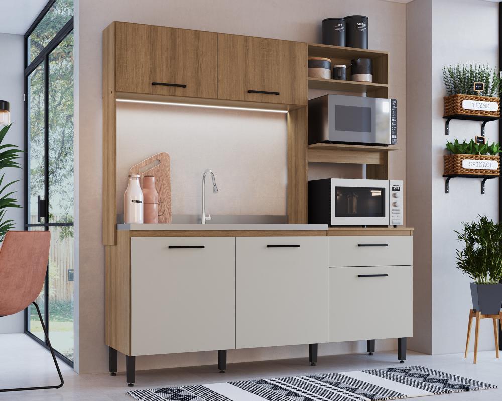 Imagem 3 do produto Cozinha Compacta 180 cm Delmarco Miranda Dakar/Arenas