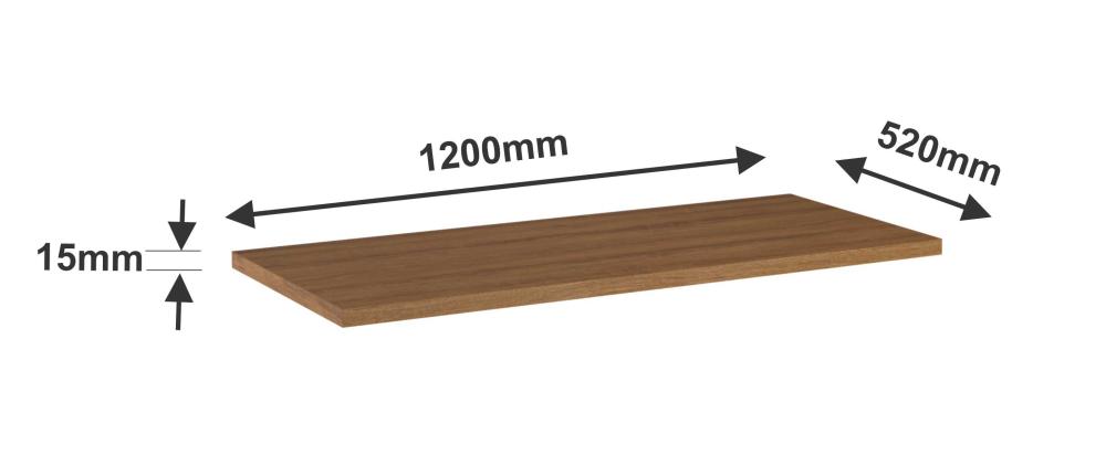 Imagem 2 do produto Tampo 120 cm Delmarco Veneza Mel