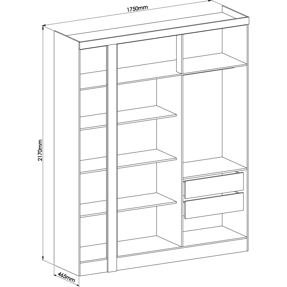 Imagem 4 do produto Guarda-Roupa Modulado Castro Viseu 4 Portas