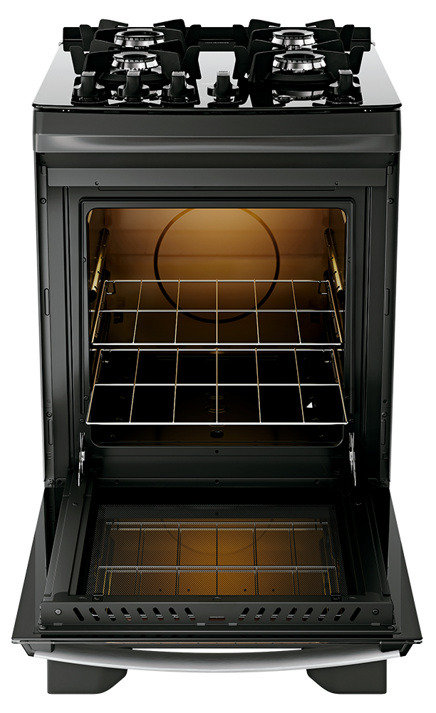 Imagem 4 do produto Fogão a Gás 4 Bocas Dako Supreme Glass Preto