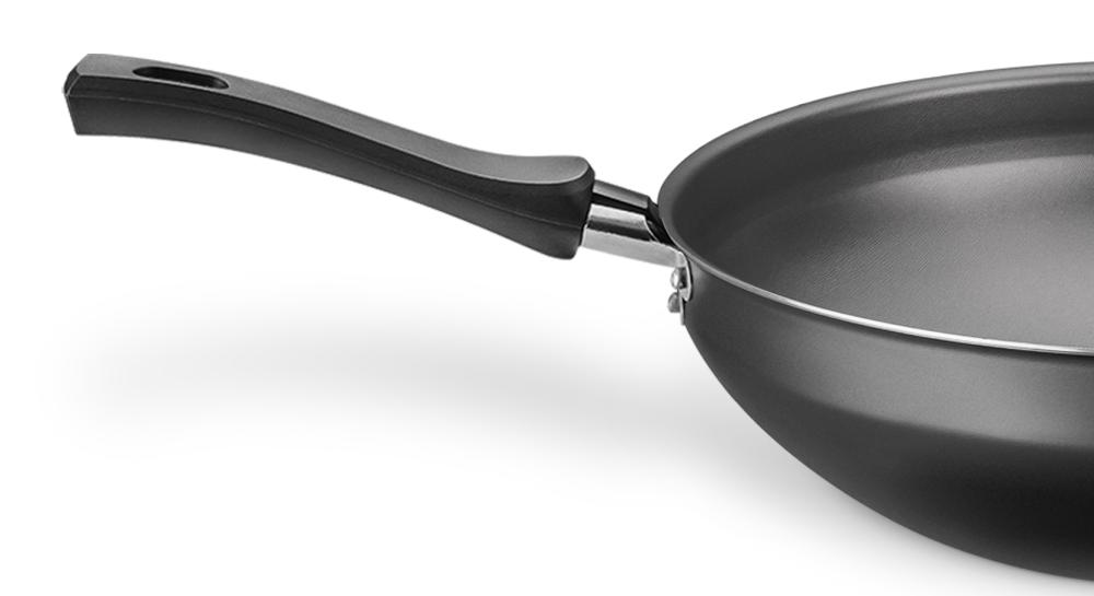 Imagem 4 do produto Panela Wok MTA Cristal Antiaderente N24 2,8 Litros Grafite