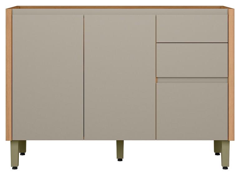 Imagem 1 do produto Balcão para Pia 120 cm Linea Allure Jequitibá/Gris