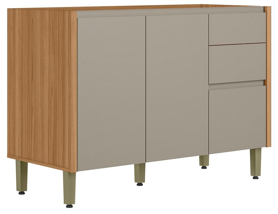 Imagem 2 do produto Balcão para Pia 120 cm Linea Allure Jequitibá/Gris
