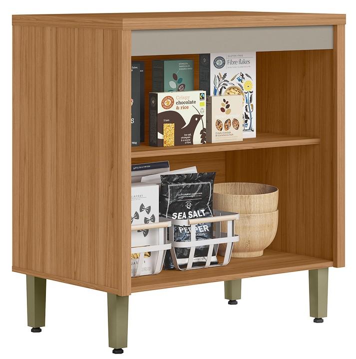Imagem 2 do produto Balcão 80 cm Linea Allure Jequitibá/Gris
