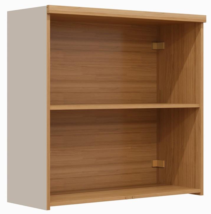 Imagem 2 do produto Armário Aéreo 80 cm Linea Allure Jequitibá/Gris