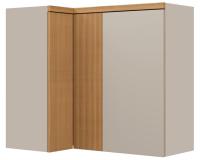 Imagem Imagem 1 em  miniatura do produto Armário Aéreo Canto Reto 93 cm Linea Allure Jequitibá/Gris