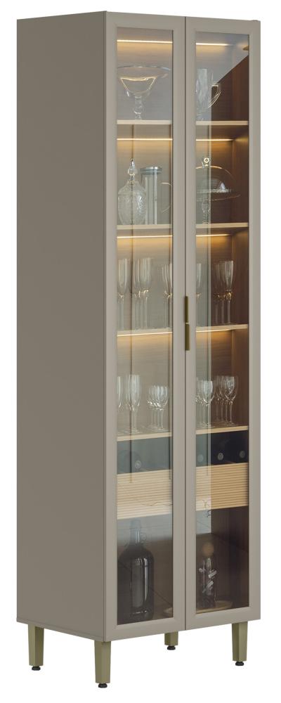Imagem 1 do produto Cristaleira 70 cm Linea Allure Jequitibá/Gris