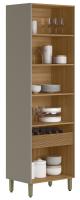 Imagem Imagem 2 em  miniatura do produto Cristaleira 70 cm Linea Allure Jequitibá/Gris