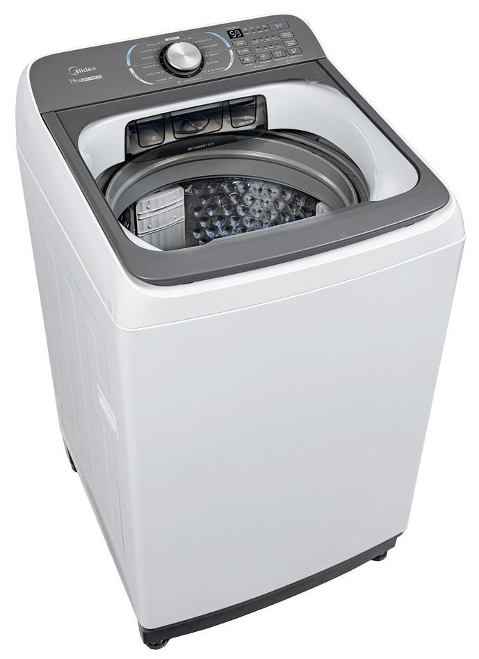 Imagem 3 do produto Lavadora de Roupas Midea Wave Impeller 16kg MA512W160/WK-04 Branco 110V
