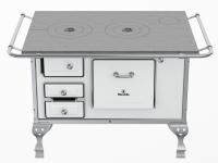 Imagem ilustrativa sobre o produto Fogão a Lenha N2 Marumby Saída Direito Branco