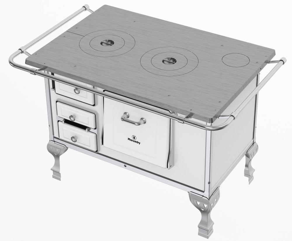 Imagem 3 do produto Fogão a Lenha N2 Marumby Saída Direito Branco