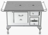 Imagem ilustrativa sobre o produto Fogão a Lenha N2 Marumby Saída Esquerdo Branco