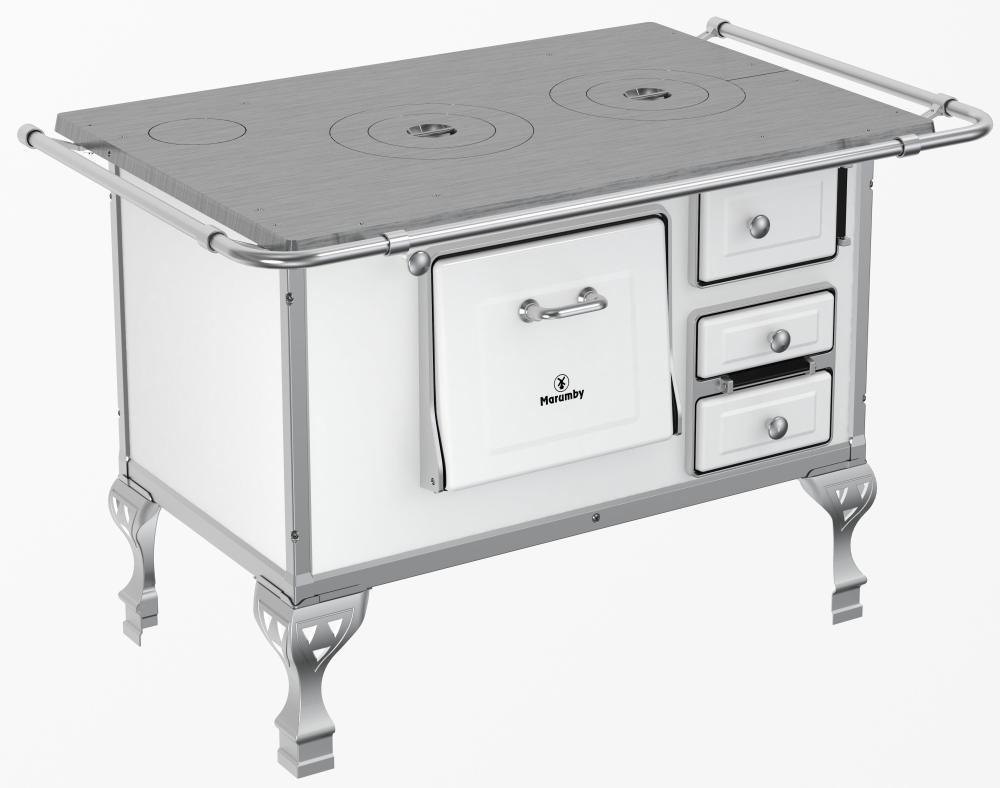 Imagem 2 do produto Fogão a Lenha N2 Marumby Saída Esquerdo Branco