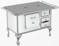 Imagem ilustrativa sobre o produto Fogão a Lenha N2 Marumby Saída Esquerdo Branco