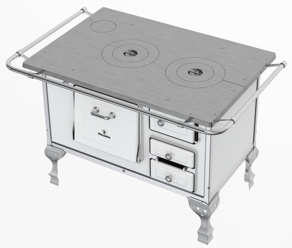 Imagem 3 do produto Fogão a Lenha N2 Marumby Saída Esquerdo Branco