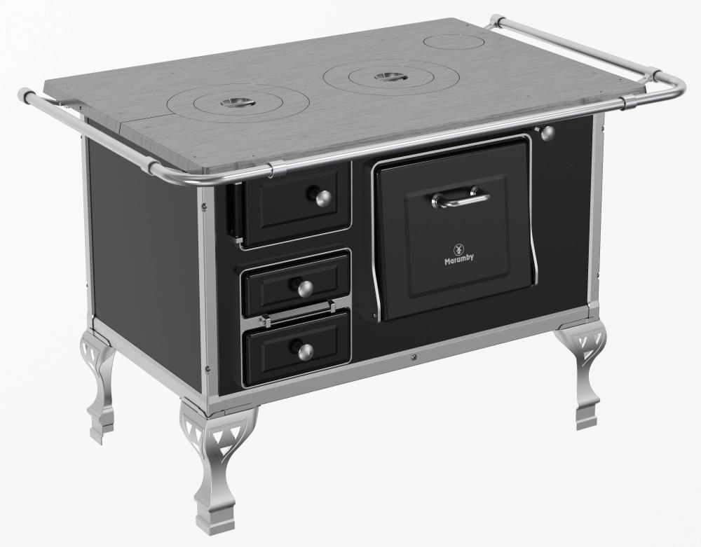 Imagem 2 do produto Fogão a Lenha N2 Marumby Saída Direito Preto