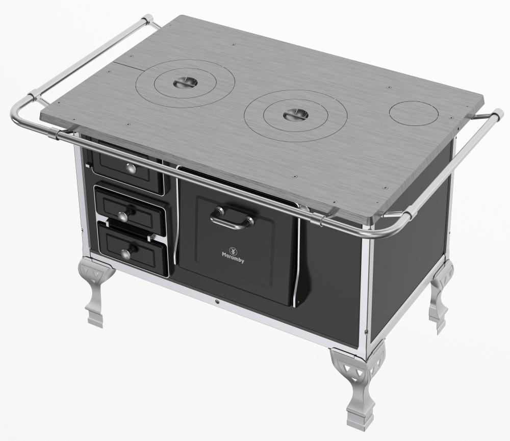 Imagem 3 do produto Fogão a Lenha N2 Marumby Saída Direito Preto