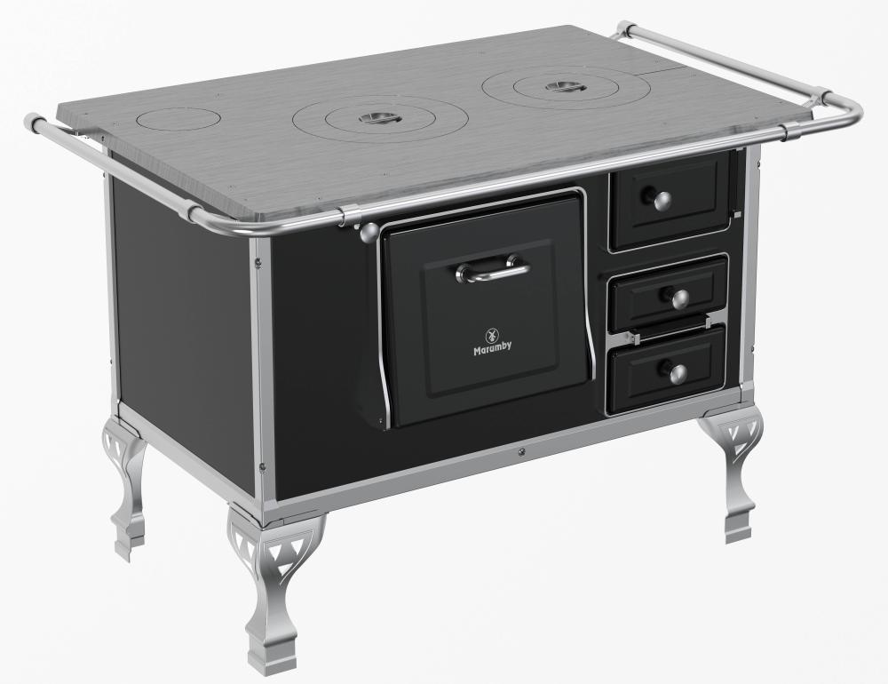 Imagem 2 do produto Fogão a Lenha N2 Marumby Saída Esquerdo Preto