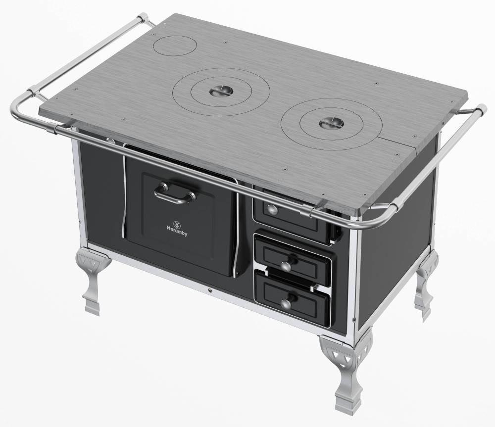 Imagem 3 do produto Fogão a Lenha N2 Marumby Saída Esquerdo Preto