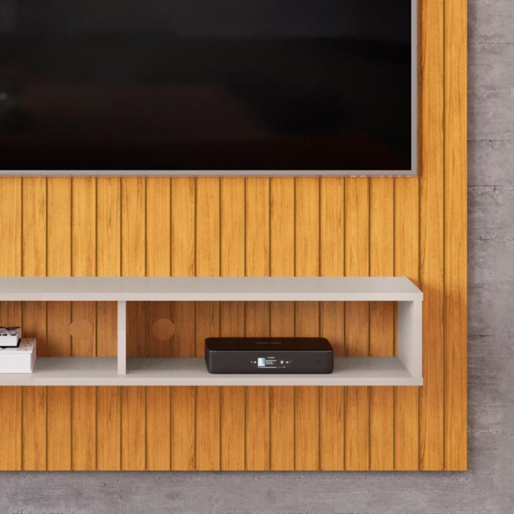 Última imagem em  miniatura do produto Painel para TV DJ Móveis Aston Até 55″ Bali/Cedro